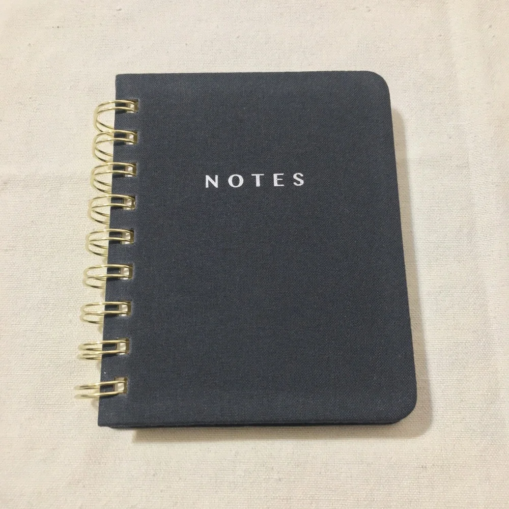 Mini Cloth Spiral Notebook